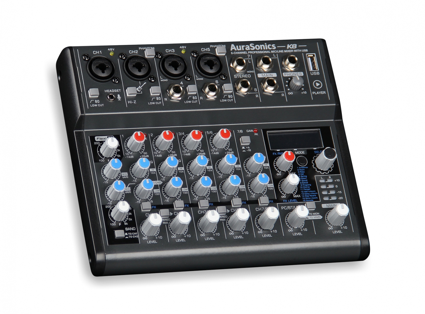 AuraSonics K8 компактный микшерный пульт в Москве
