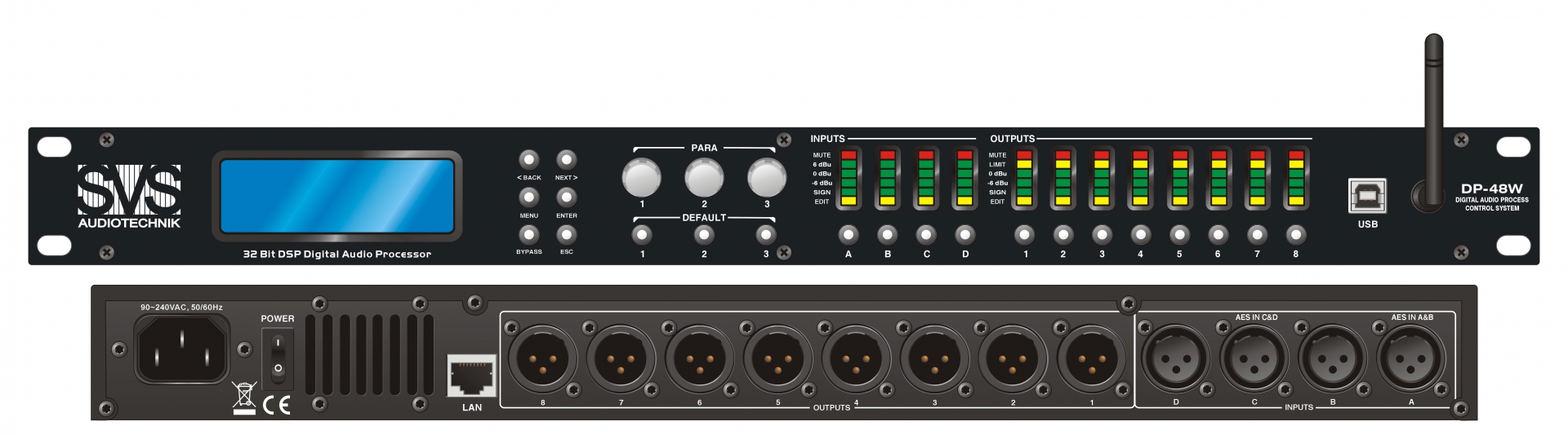 SVS Audiotechnik DP-48W Цифровой процессор: 4 входа 8 выходов в Москве