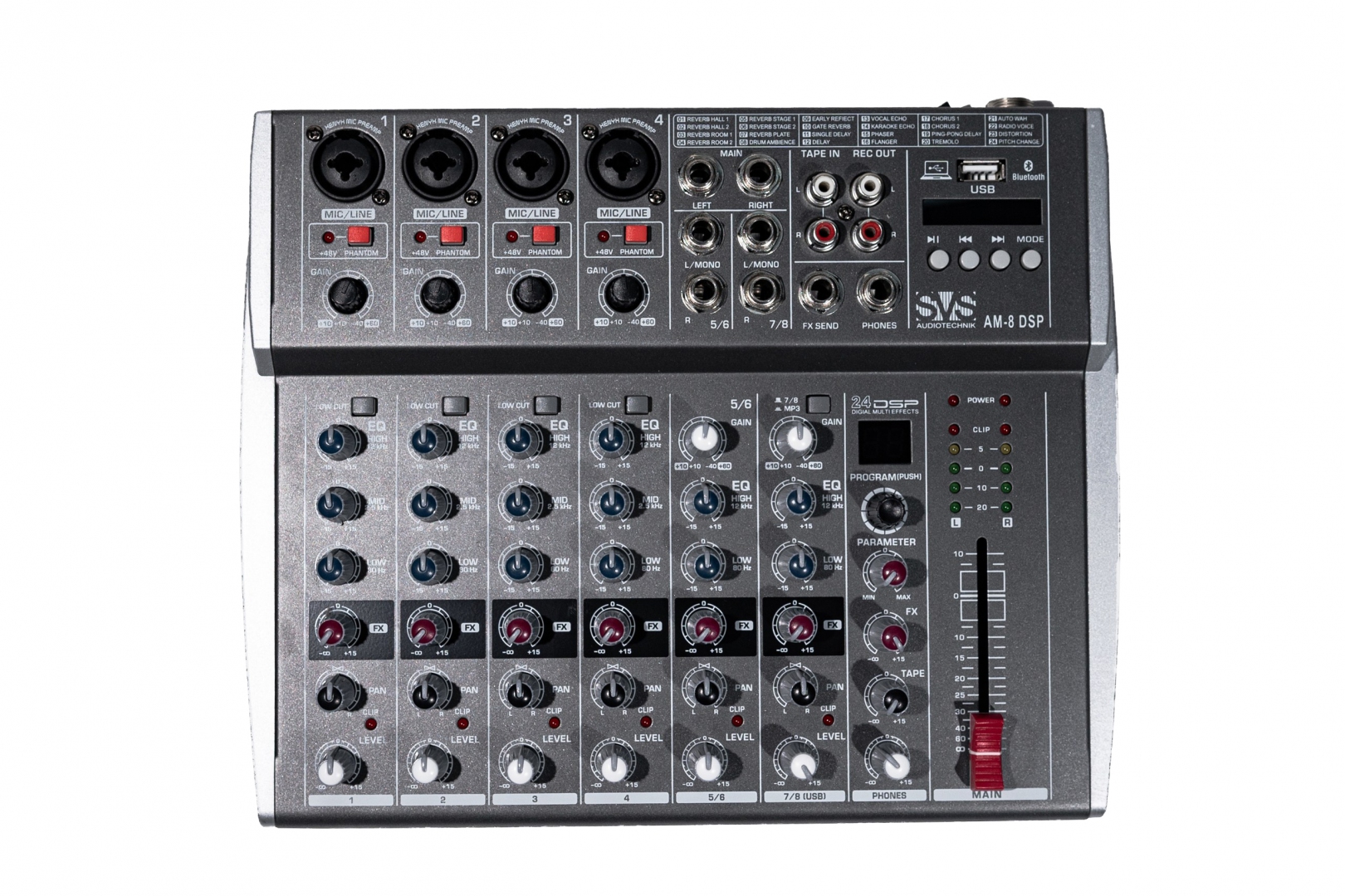 SVS Audiotechnik mixers AM-8 DSP Микшерный пульт аналоговый, 8-канальный в Москве